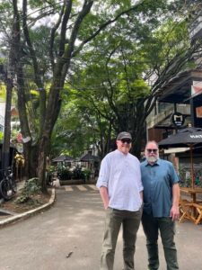 Picture of Harry and Courtney in Medellín, Colombia.